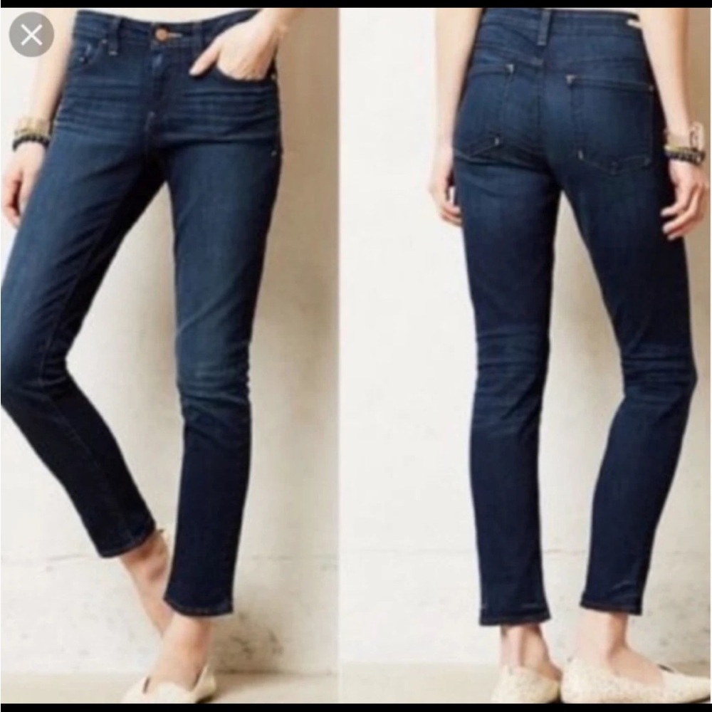 Pilcro and the Letterpress Indigo Skinny Jeans